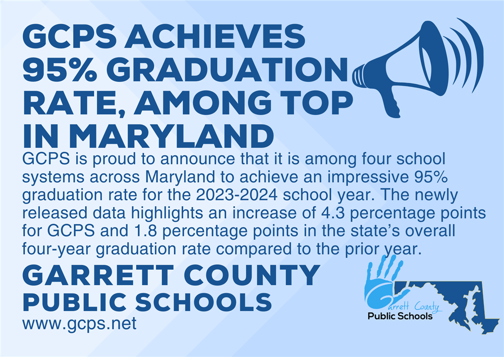  Infographic highlighting the GCPS 2023-24 graduation rate as detailed in the story.